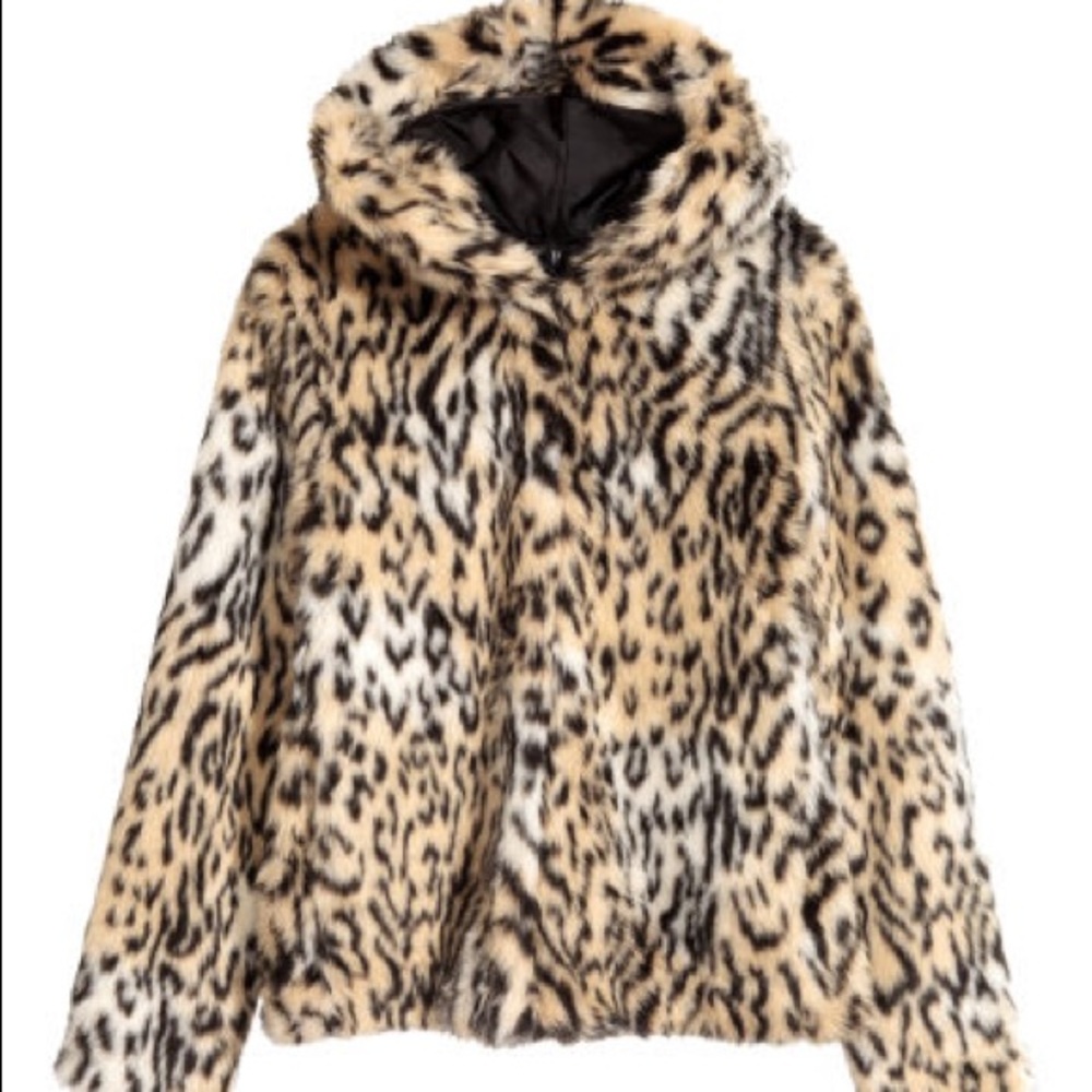 Leopard fur jacket